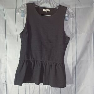 Madewell sleeveless black classic Minimalist top